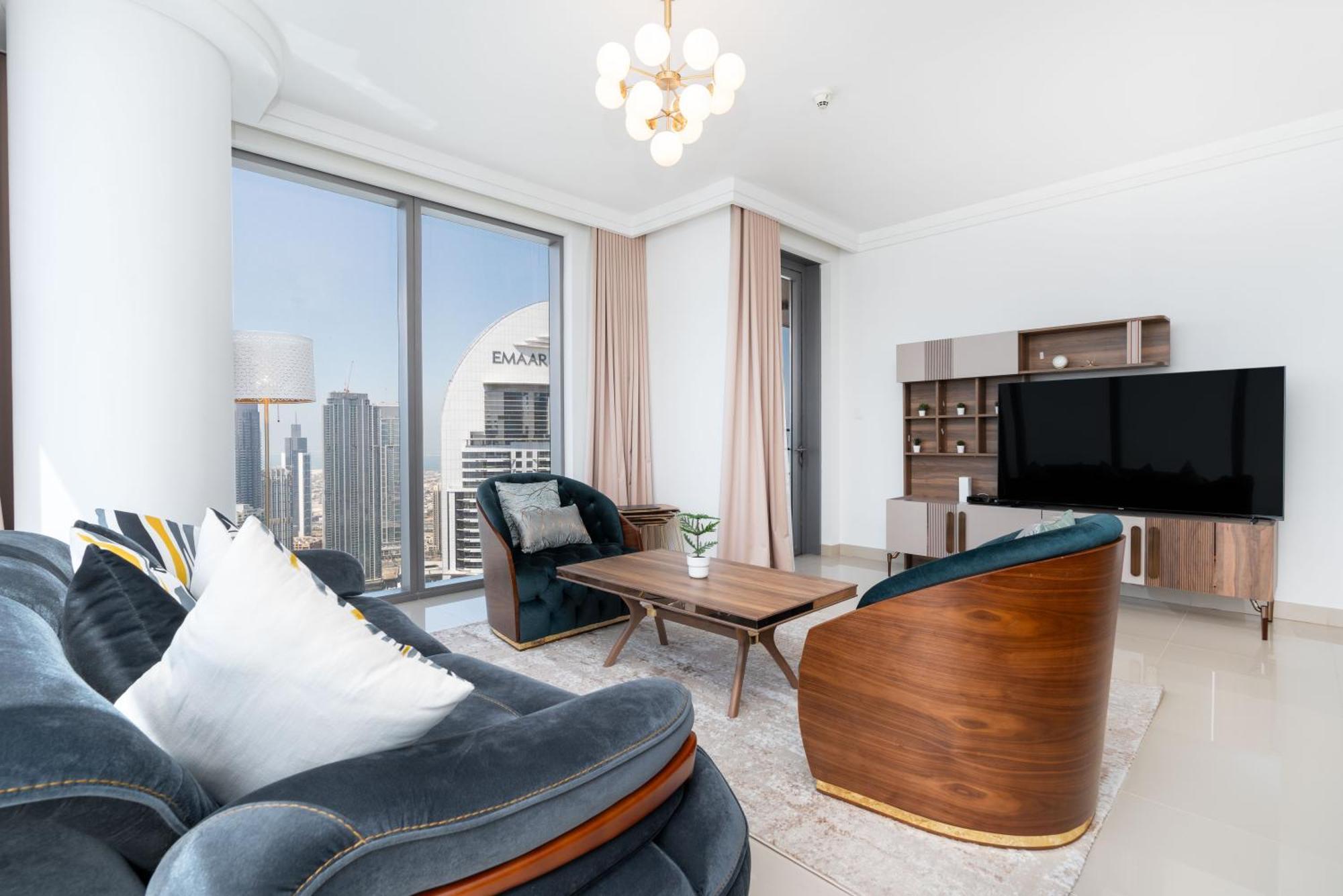 Lux Apt-Burj View Opp. Dxb Mall Dubái Exterior foto
